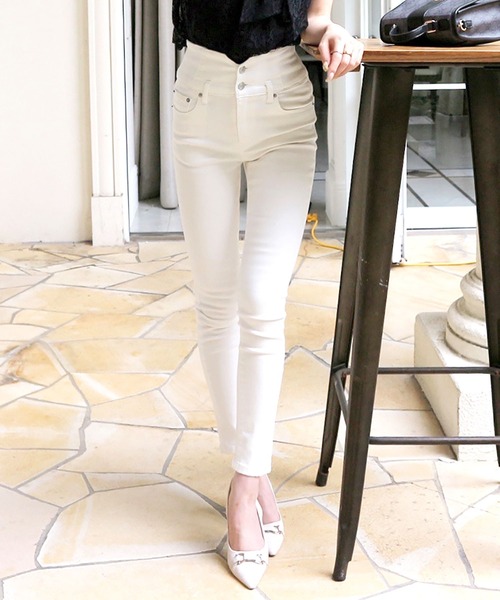 「ROYAL PARTY」 スキニーデニムパンツ MEDIUM インディゴブルー レディース_画像8