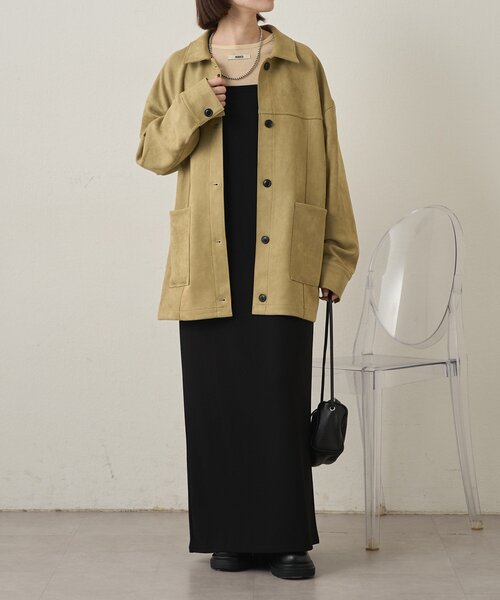 「Omekashi」 キャミソールワンピース 38 ベージュ レディース_画像8