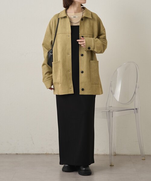 「Omekashi」 キャミソールワンピース 38 ベージュ レディース_画像9