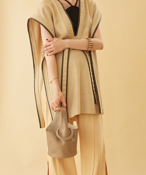 「HASHIBAMI」 ハンドバッグ FREE ブラック レディース_画像8