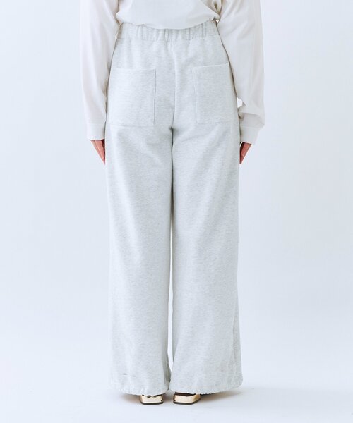 スウェットパンツ ジャージ 「A・MONN」「ウエストゴム仕様」WIDE SWEAT PANTS レディースの画像