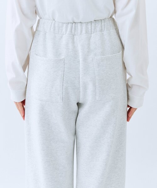 スウェットパンツ ジャージ 「A・MONN」「ウエストゴム仕様」WIDE SWEAT PANTS レディースの画像