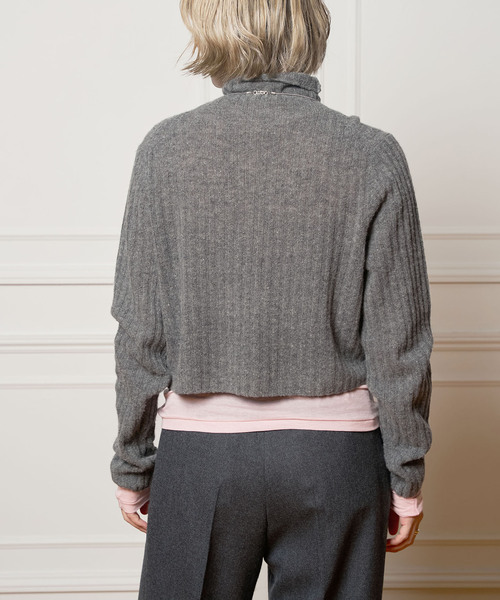 「IENA LA BOUCLE」 長袖ニット FREE チャコールグレー レディース_画像7