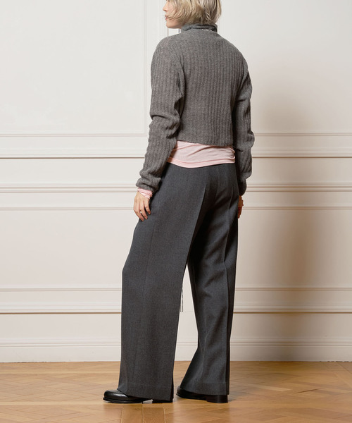 「IENA LA BOUCLE」 長袖ニット FREE チャコールグレー レディース_画像9