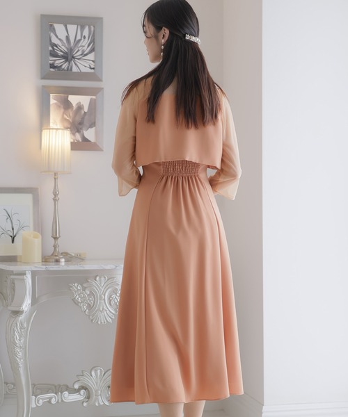 「PourVous」 コンビワンピース M ネイビー レディース_画像9