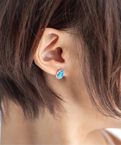 Harpo（アルポ） ピアス 「HARPO」シルバーピアス ターコイズ 天然石