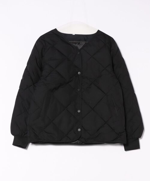 「cammie」 ノーカラージャケット L ブラック レディース_画像2