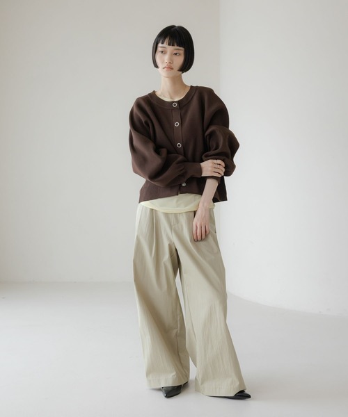LOWRYS FARM（ローリーズファーム） パンツ C／Nタックワイドパンツ