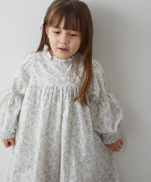 「riziere」 「KIDS」長袖ワンピース 140 ホワイト キッズ_画像2