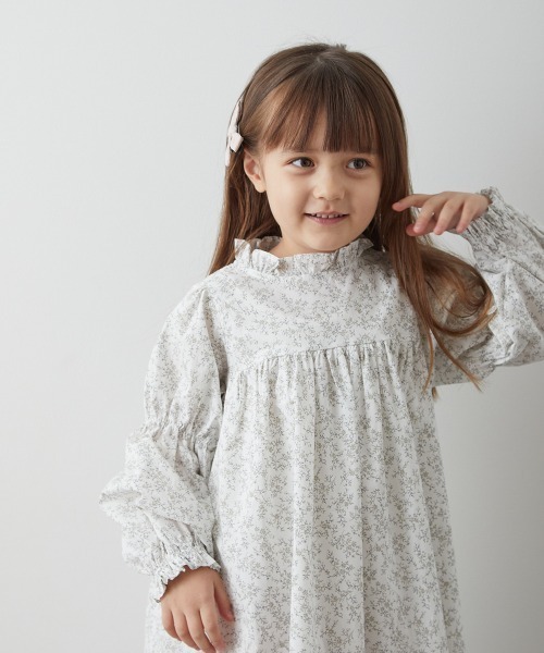 「riziere」 「KIDS」長袖ワンピース 140 ホワイト キッズ_画像6