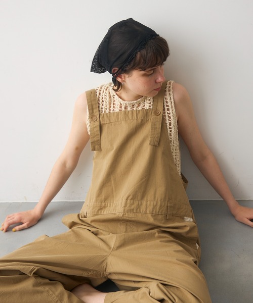 full/fill. サロペット オーバーオール bicolor accent overall / バイ