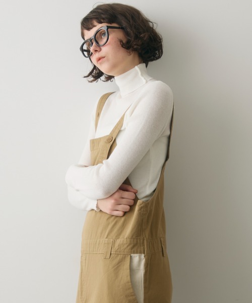 full/fill. サロペット オーバーオール bicolor accent overall / バイ