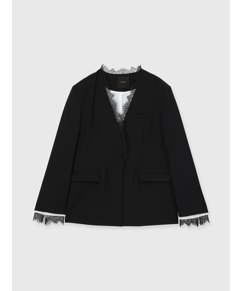 anuans（アニュアンス） ジャケット ノーカラージャケット レース