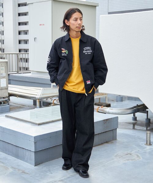 「BEN DAVIS」 ブルゾン MEDIUM ブラック メンズ_画像2