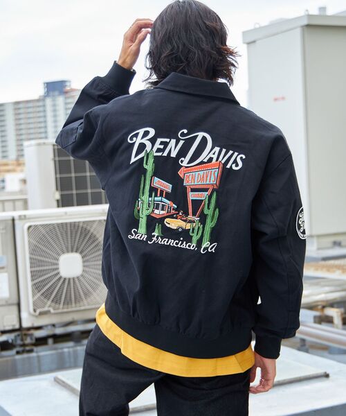 「BEN DAVIS」 ブルゾン MEDIUM ブラック メンズ_画像6