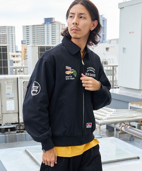 「BEN DAVIS」 ブルゾン MEDIUM ブラック メンズ_画像8