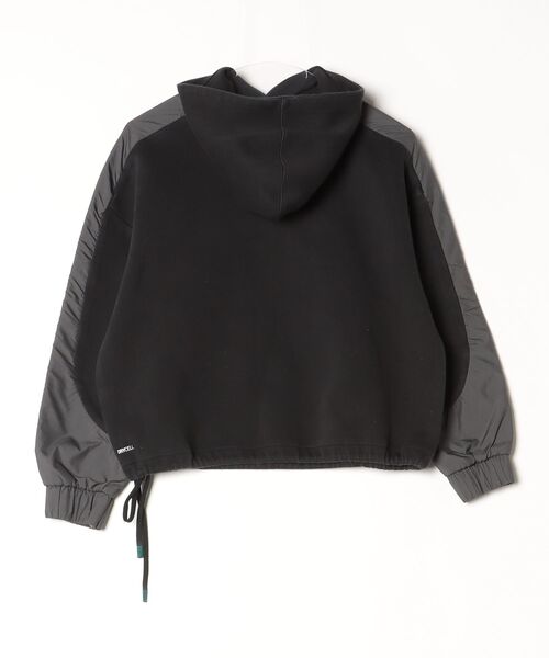 「PUMA」 ワンポイントプルオーバーパーカー S ブラック レディース_画像2