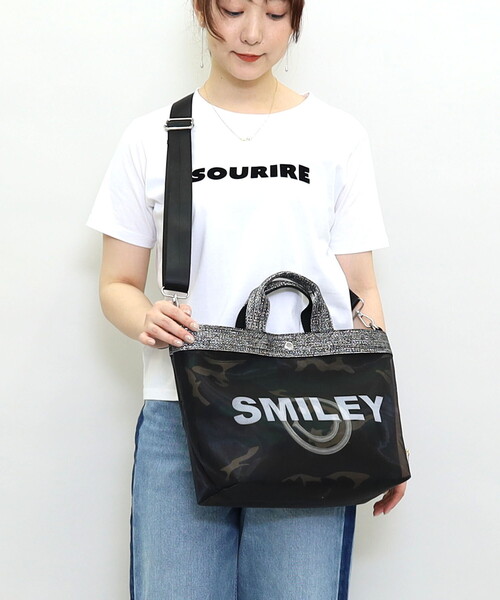 COOCO（クーコ） トートバッグ SMILEY inbag付マルチWAY