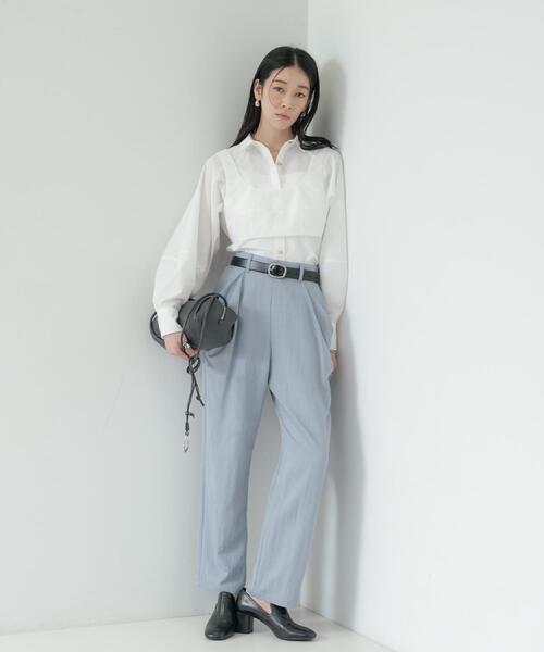 INDIVI GALLEST ブラウス シャツ ビスチェSETフォルムシャツ 
