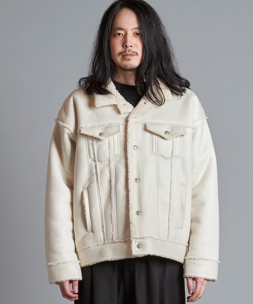 「NO ID.」 ジャケット ONE SIZE ベージュ メンズの画像