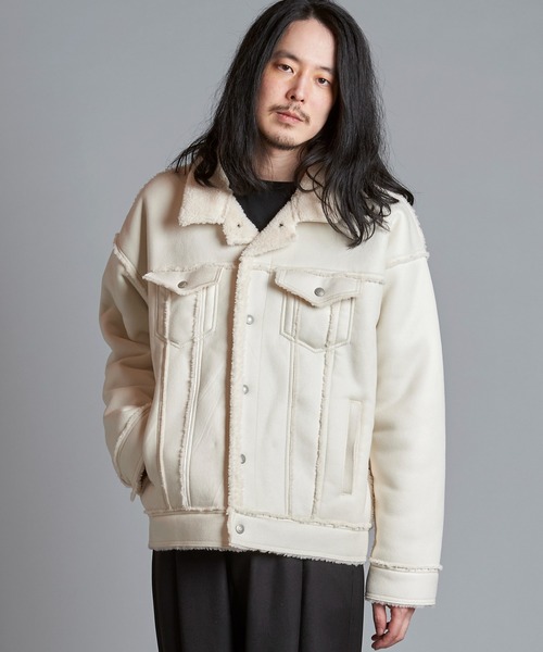 「NO ID.」 ジャケット ONE SIZE ベージュ メンズの画像
