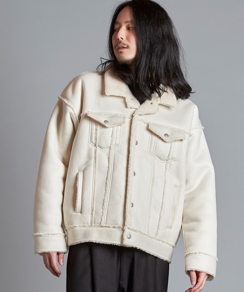 「NO ID.」 ジャケット ONE SIZE ベージュ メンズの画像