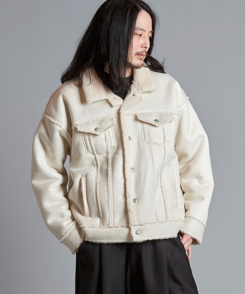 「NO ID.」 ジャケット ONE SIZE ベージュ メンズの画像