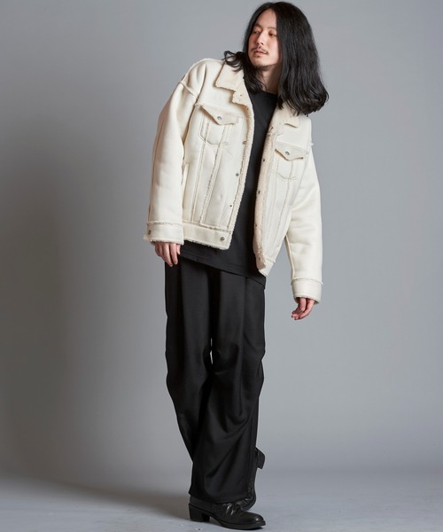 「NO ID.」 ジャケット ONE SIZE ベージュ メンズの画像