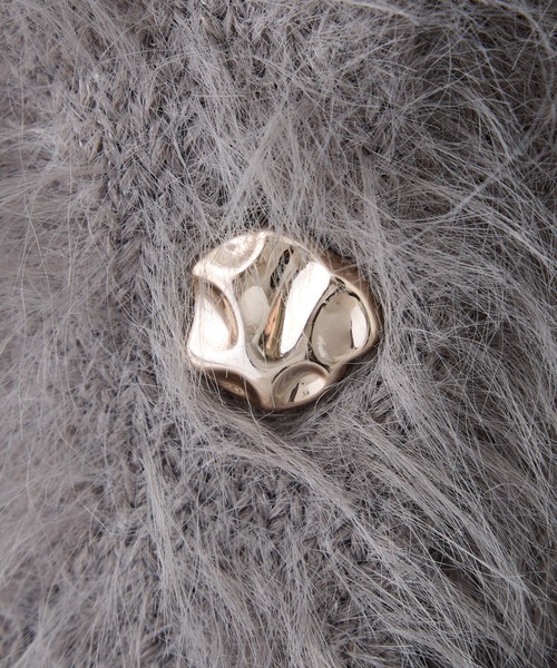 「one after another NICE CLAUP」 ニットカーディガン FREE オフホワイト レディース_画像4