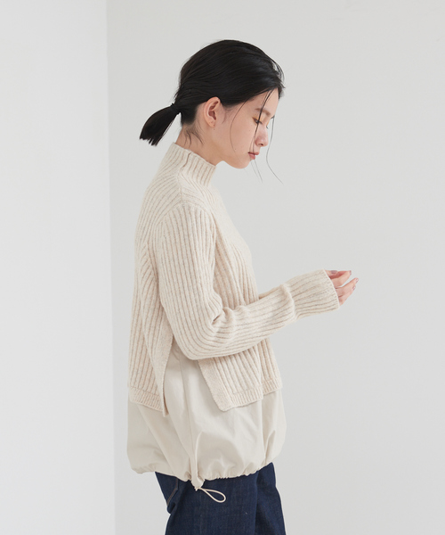 「collex」 長袖ニット フリー イエロー レディース_画像9