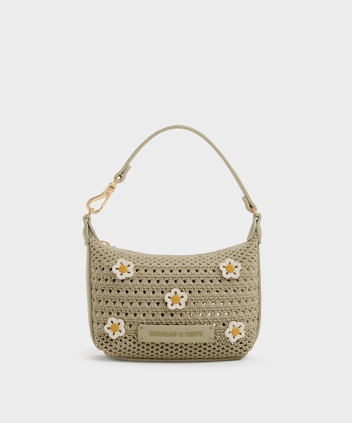 CHARLES & KEITH 花模様ショルダーバッグ CHARLES ＆ KEITH（チャールズ&キース） ハンドバッグ Ida アイダ