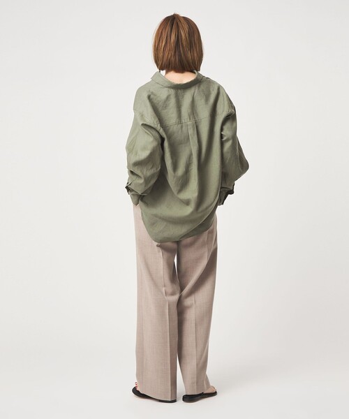 conte リネンシャツ ブラウス シャツ 「conte」リネン ベーシック