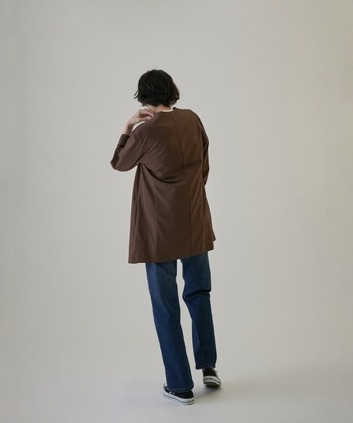 「SALON adam et rope'」 ノーカラージャケット M ブラック レディースの画像
