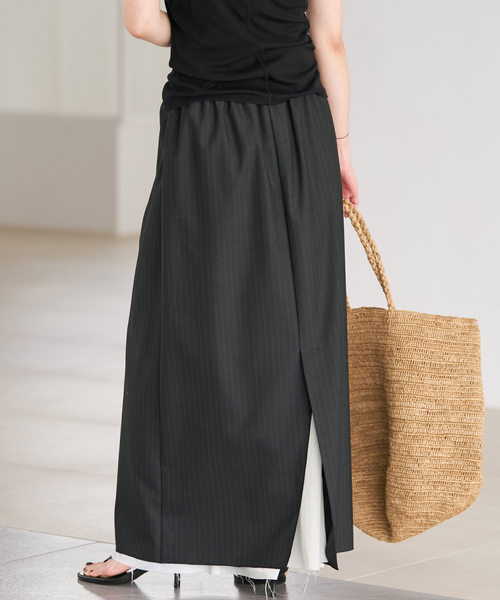 plage（プラージュ） ロング スカート toropical layered スカート
