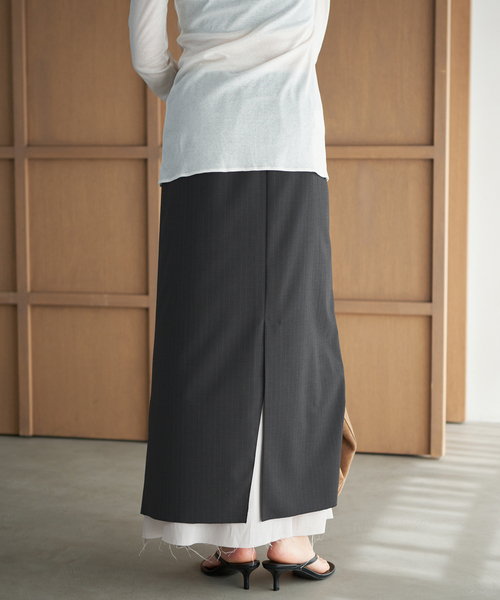 plage（プラージュ） ロング スカート toropical layered スカート