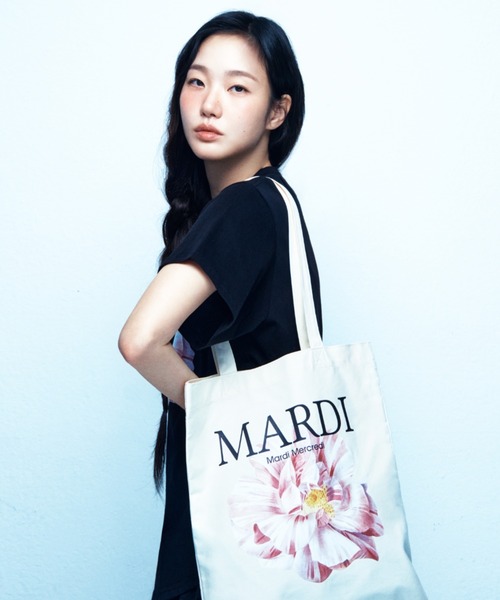 Mardi Mercredi（マルディメクルディ） エコバッグ CANVAS BAG LILIES 