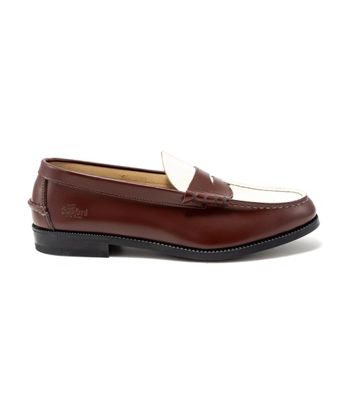 The Kenford Fineshoes ローファー COMBI LOAFERS DARK BROWN WHITE