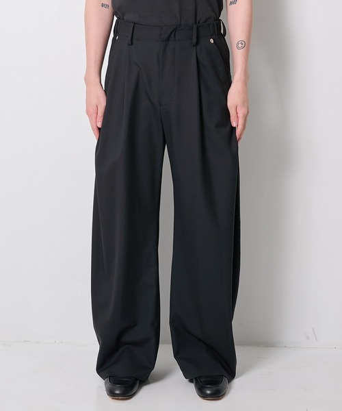 CONZ スラックス summer carve leg trousers super 110 メンズ