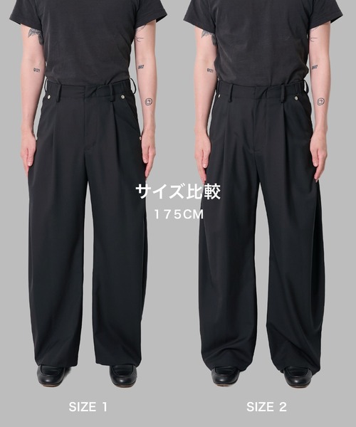 CONZ スラックス summer carve leg trousers super 110 メンズ