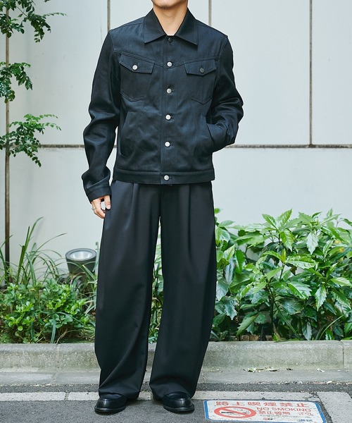 CONZ スラックス summer carve leg trousers super 110 メンズ