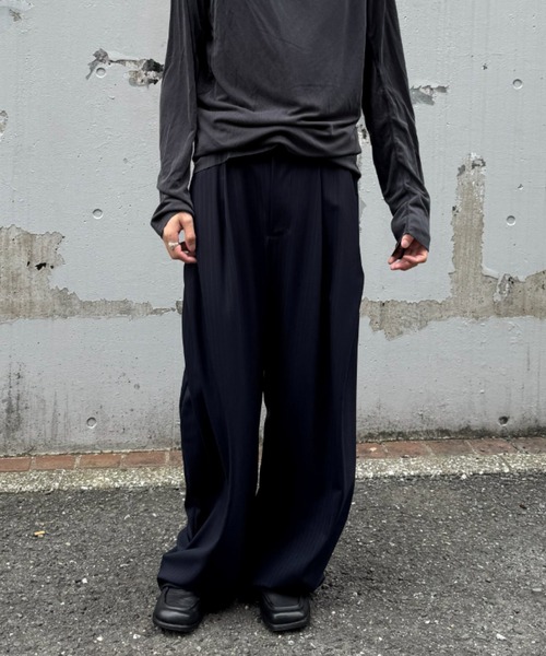 CONZ スラックス summer carve leg trousers super 110/Super 110s