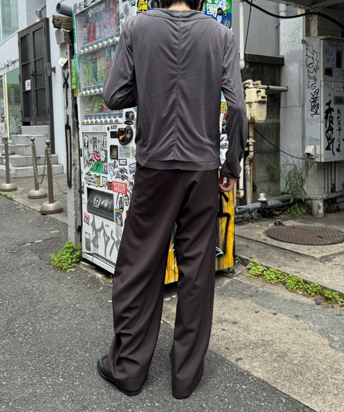 CONZ スラックス summer carve leg trousers super 110/Super 110s