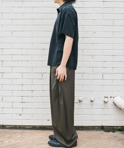 CONZ スラックス summer carve leg trousers super 110/Super 110s