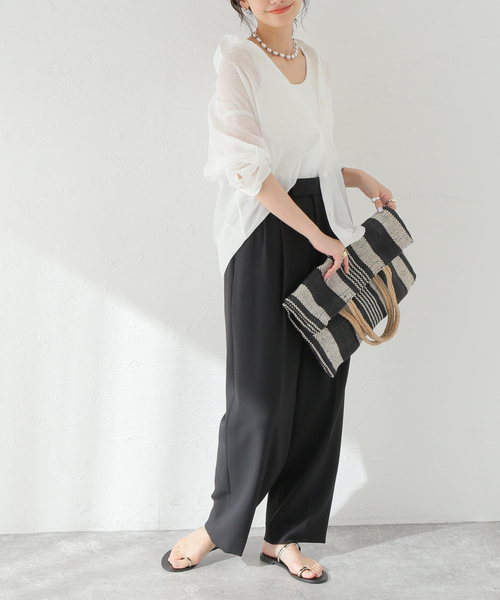 「journal standard L'essage」 パンツ 38 ブラック レディース_画像7