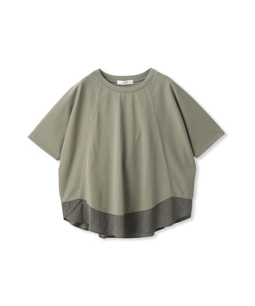 tシャツ ドライコットンラウンドヘムドルマンプルオーバー レディースの画像