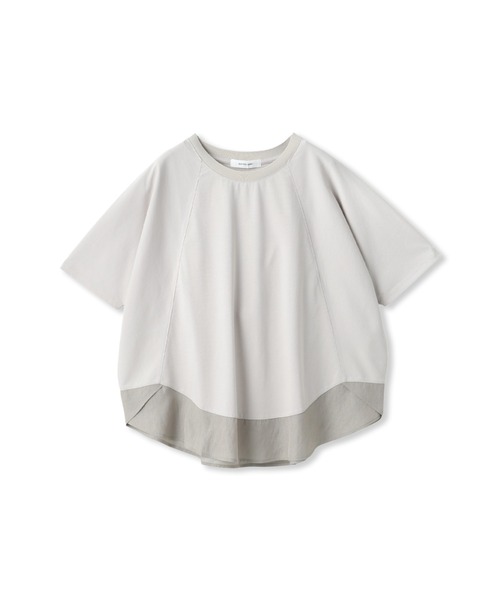 tシャツ ドライコットンラウンドヘムドルマンプルオーバー レディースの画像