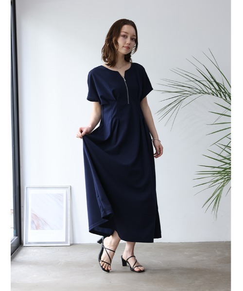 DUAL VIEW ✨新品✨ ワンピース fifth（フィフス） ワンピース 半袖 前後2wayウエストタックワンピース