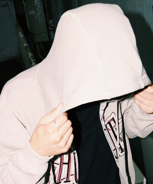 「HUF」 ジップアップパーカー X-LARGE ブラック メンズ_画像3
