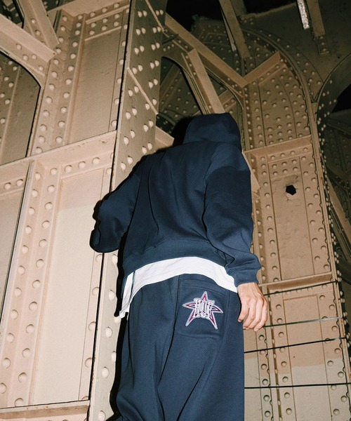 「HUF」 ジップアップパーカー X-LARGE ブラック メンズ_画像9