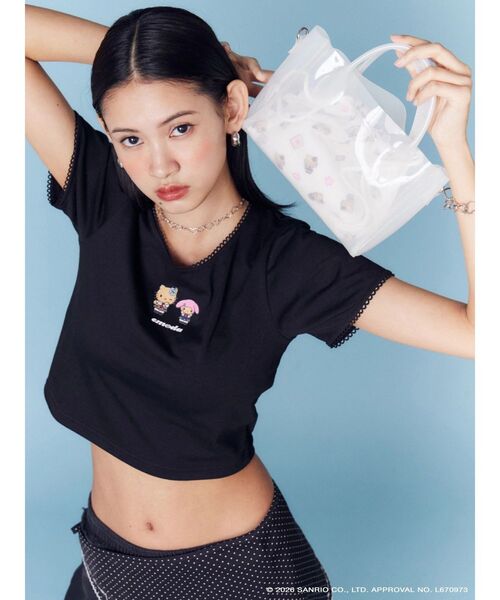 sanrio（サンリオ） ハンドバッグ 「日焼けHello Kitty×EMODA」CLEAR